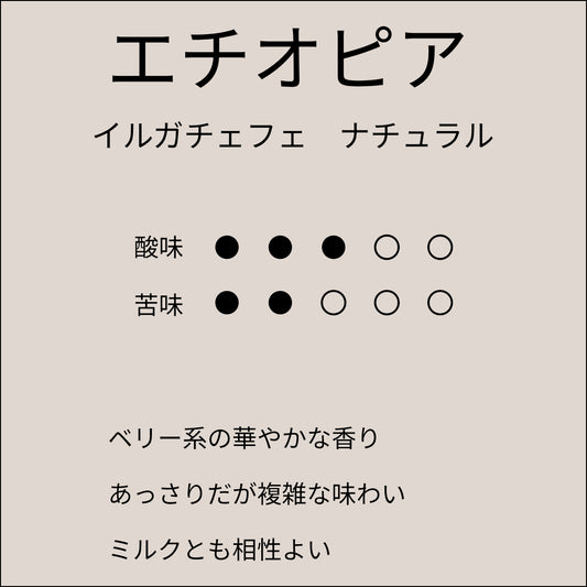エチオピア イルガチェフェ ナチュラル
