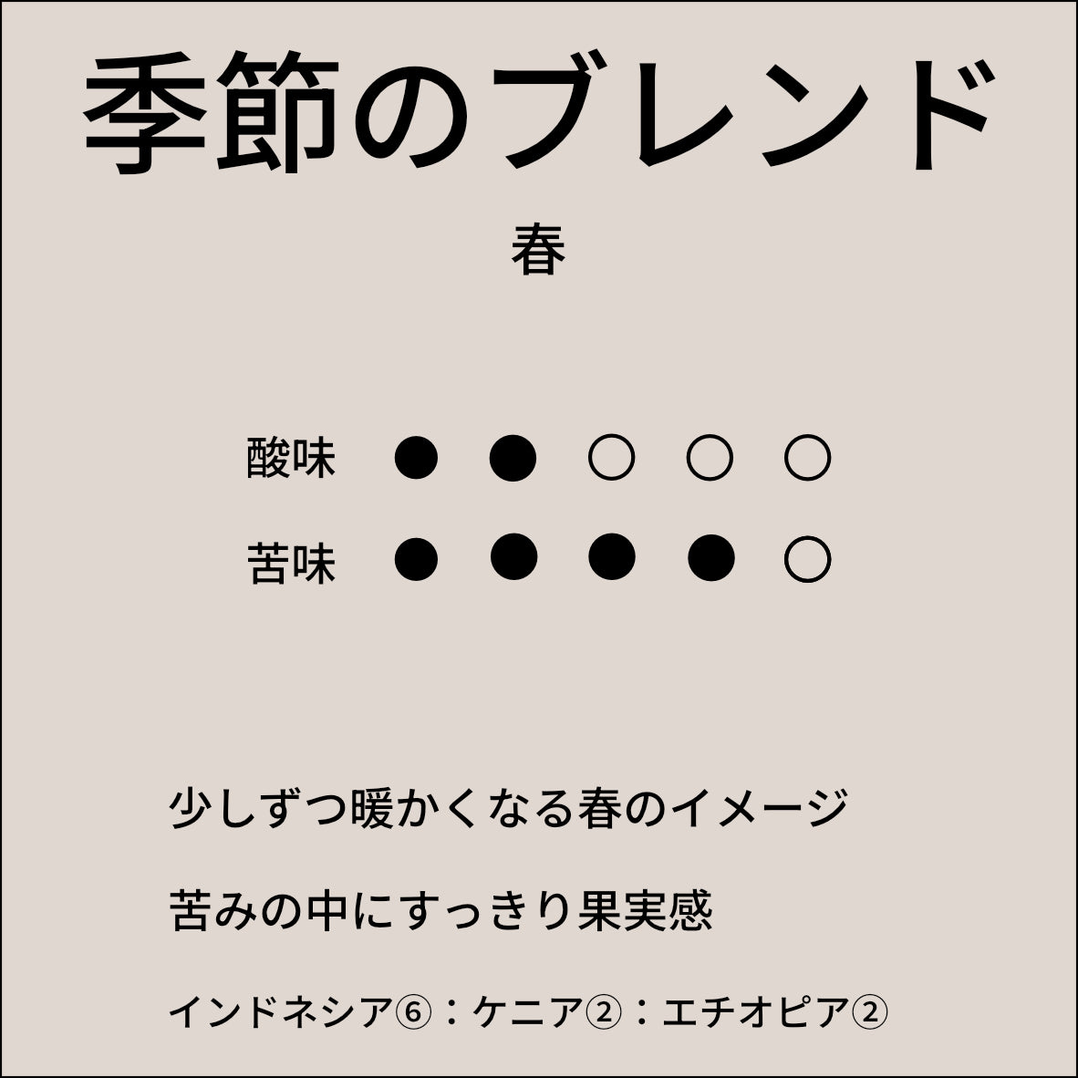 季節のブレンド 春