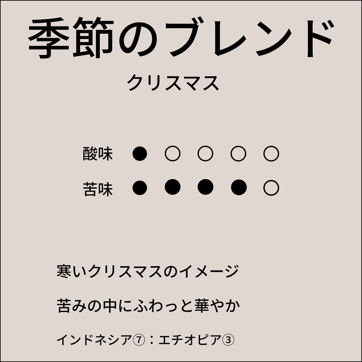 季節のブレンド　クリスマス